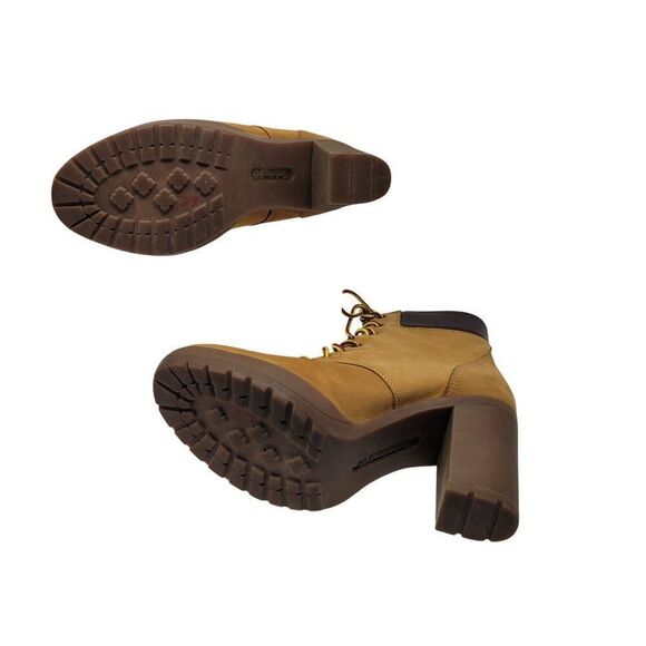 Womens Timberland Allington Mid Lace-Up Combat Heeled Work Boots 9 Streetwear - Picture 9 of 10